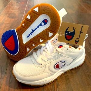 Rare Print Champion 93 Eighteen Classic Women’s Size 6 Shoes White New With Tags